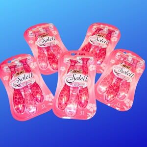 BIC Simply Soleil Disposable Razors - 5 NEW Packs of‎ 3 Razors = Total 15 Razors
